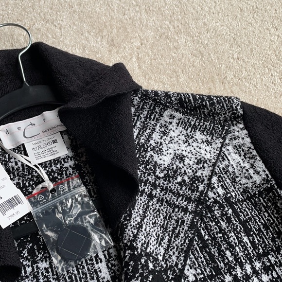 🆕DEBRA C Beverly Hills Stunning Wool Long Sweater Cardigan Jacket sz S - Picture 9 of 16